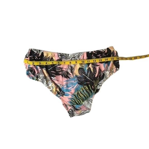 RUUHEE Women Criss Cross HighWaisted String Floral Printed 2PC Bathing Suit SZ L - Picture 8 of 9